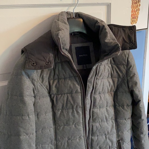 Nautica Grey Winter Coat Size Small! - Picture 2 of 4